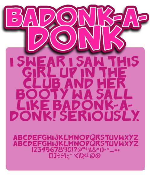 Badonk-a-donk字体 1