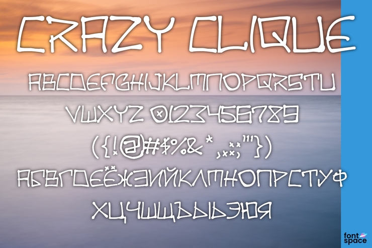 Crazy Clique字体 1