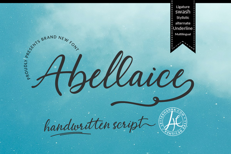 Abellaice字体 5