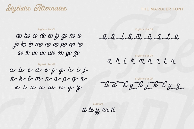 The Marbler字体 4