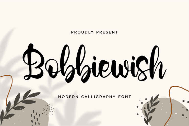 Bobbiewish字体 8