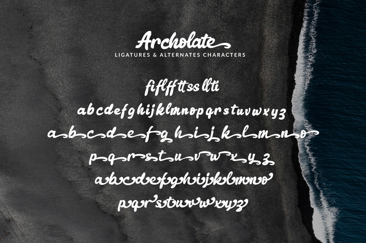 Archolate字体 5