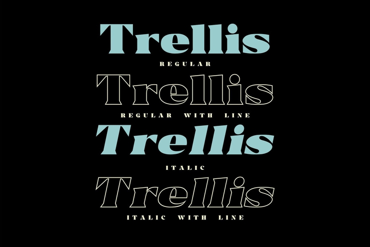 Trellis字体 1