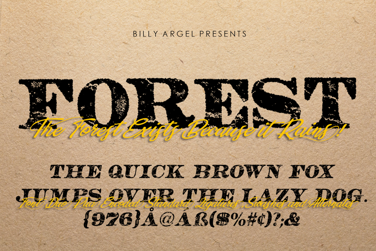 FOREST ITALIC字体 1