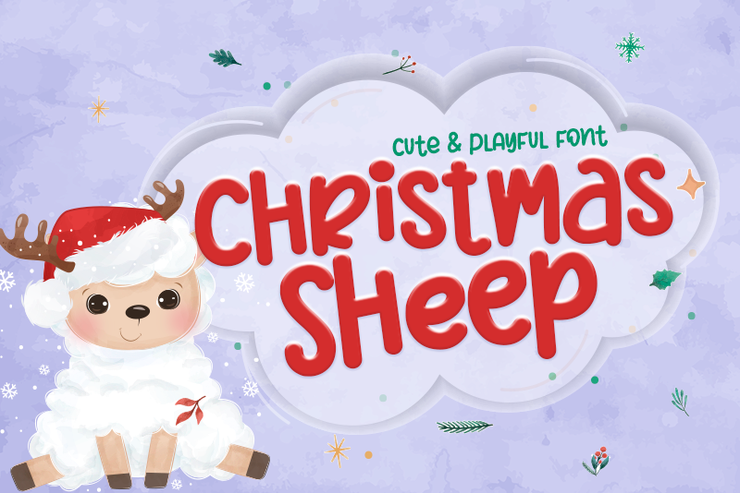 Christmas Sheep -字体 3