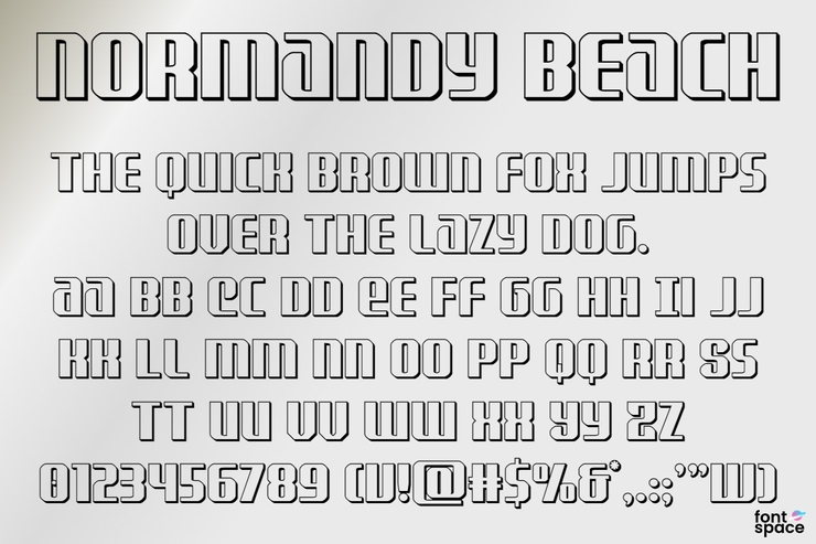 Normandy Beach字体 7