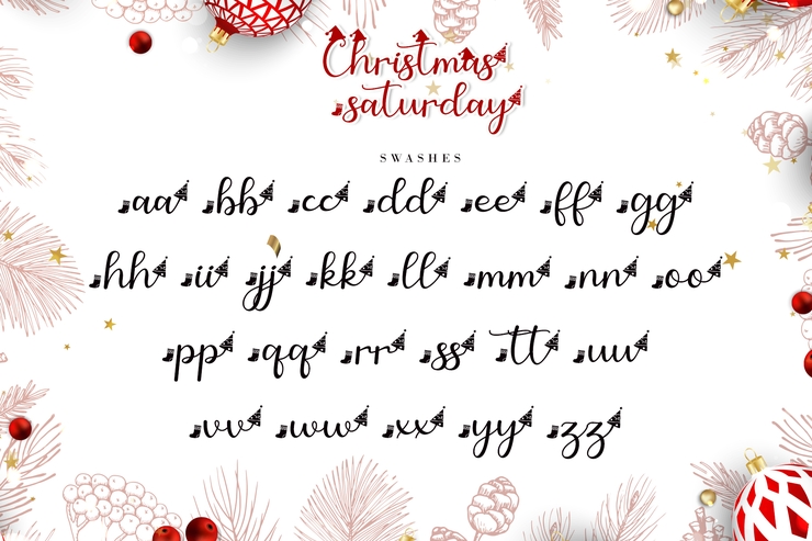 Christmas Saturday字体 7