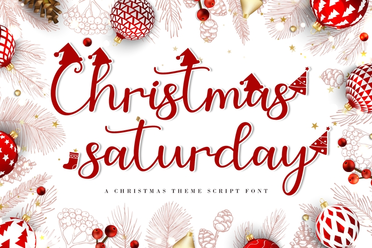 Christmas Saturday字体 10