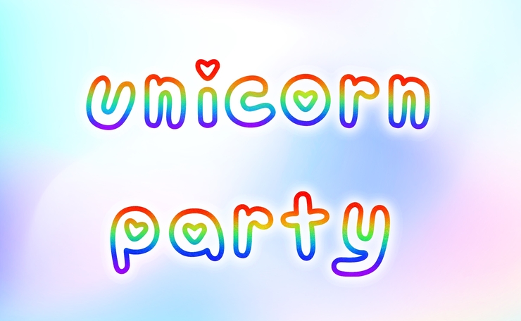 unicorn party字体 1