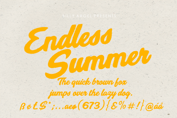 Endless Summer字体 1