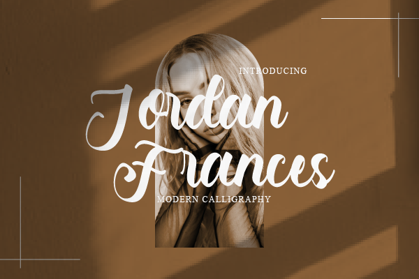 Jordan Frances字体 1