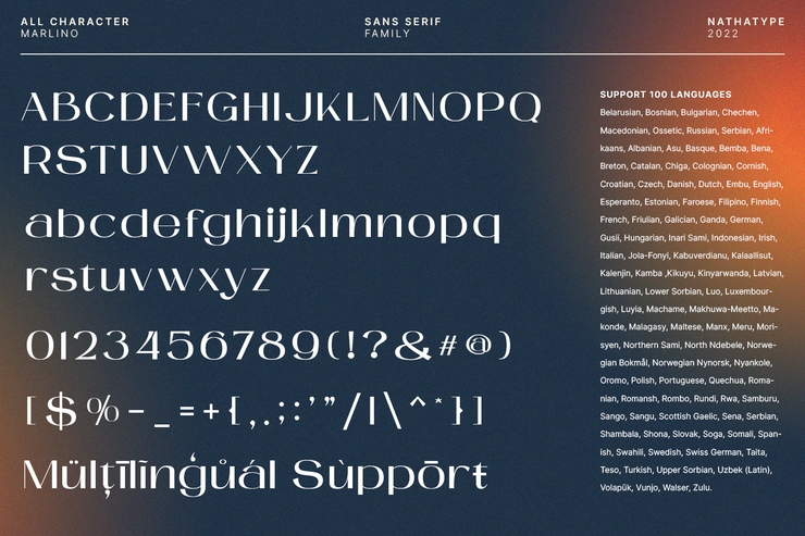 Marlino Regular字体 1