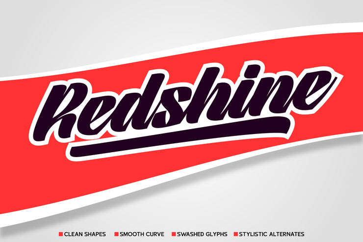 Redshine Script字体 5