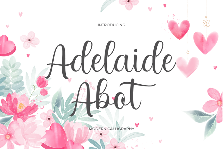 Adelaide Abot字体 3