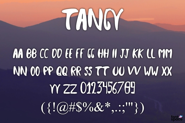 Tangy Handmade字体 2