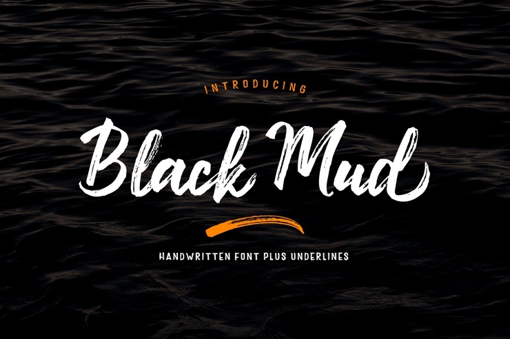 Blackmud Brush字体 2
