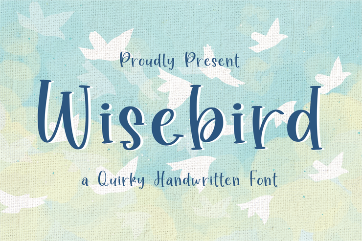 Wisebird字体 3