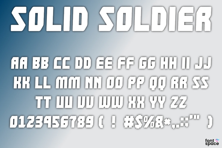 Solid Soldier字体 1