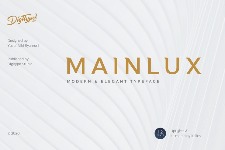 Mainlux Light字体 3