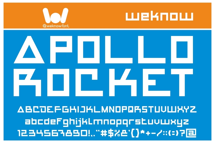 APOLLO ROCKET字体 1