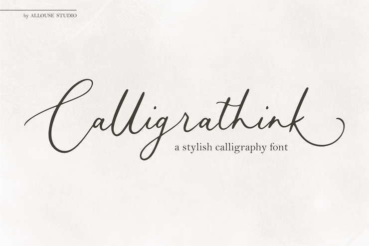Calligrathink字体 10