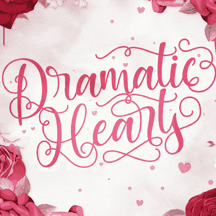 Dramatic Hearts字体 1