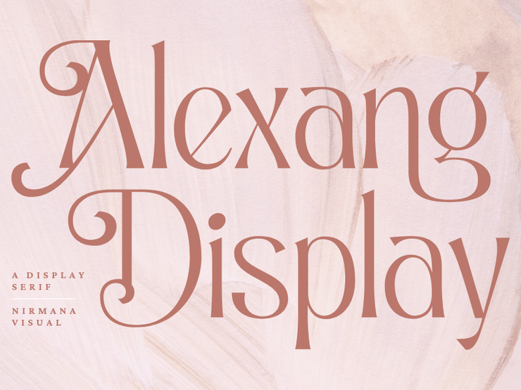 Alexang Display字体 5