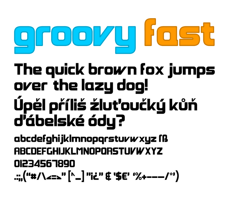 Groovy Fast字体 1