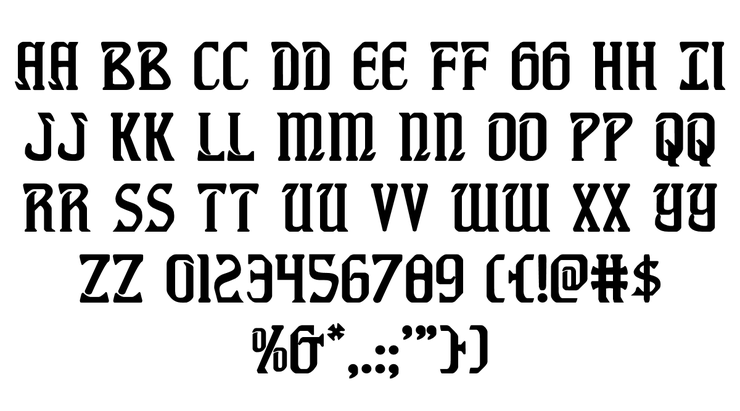 Fiddler's Cove字体 3