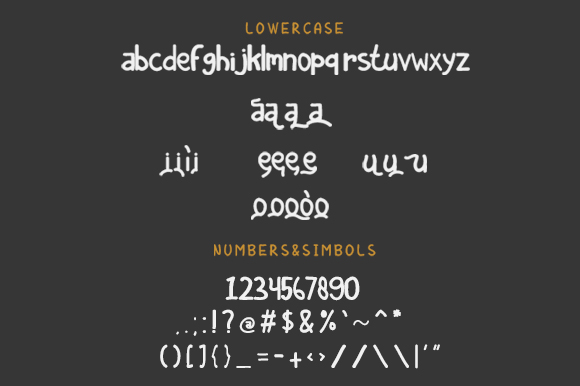 Autisem字体 1