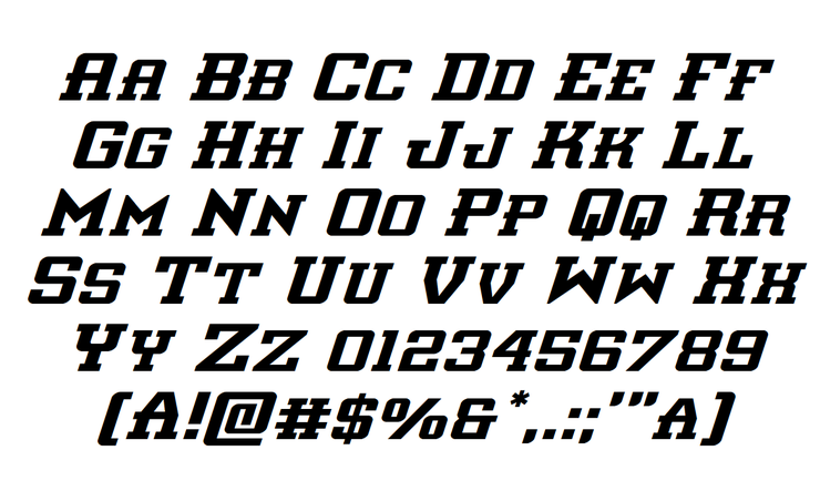 Interceptor字体 4