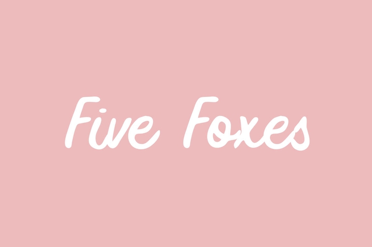 Five Foxes字体 2