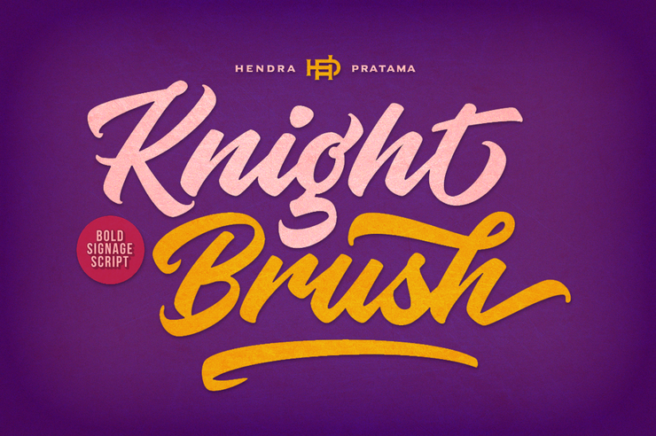 Knight Brush字体 1