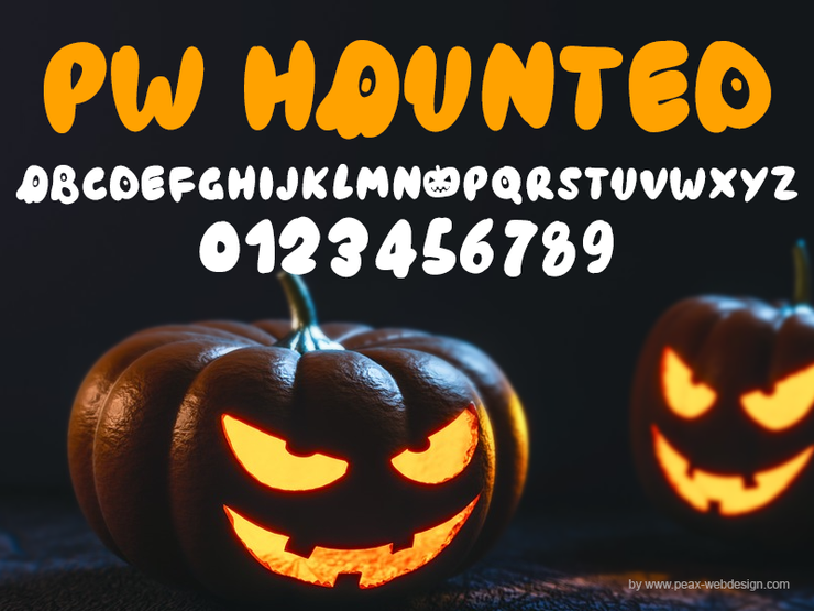 PWHaunted字体 1
