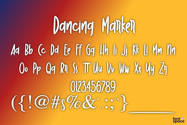 Dancing Marker字体 1