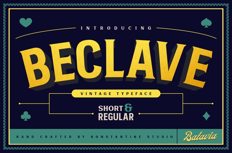 Beclave Bold字体 1
