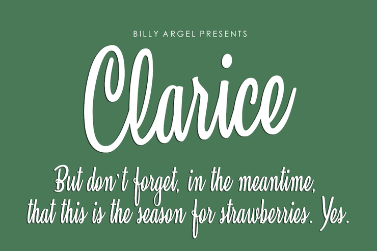 Clarice字体 3