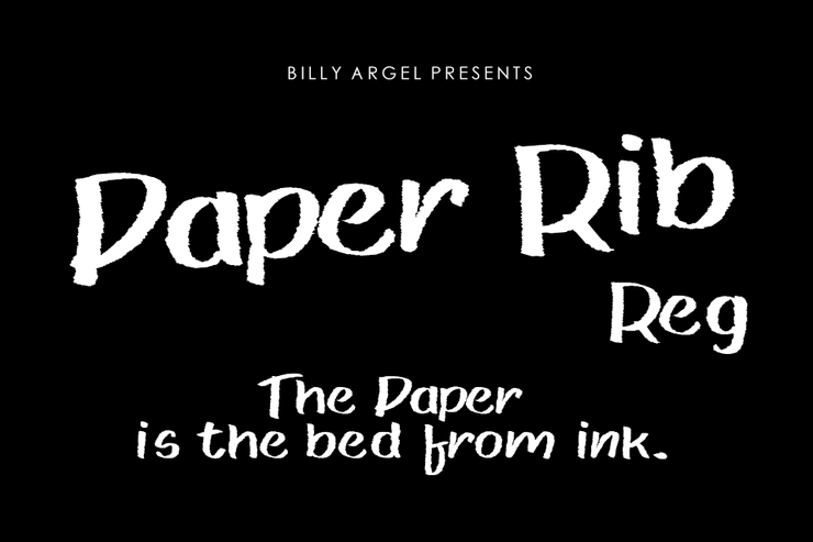 Paper rib字体 1