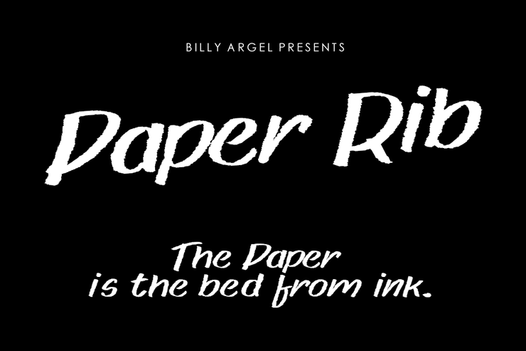 Paper rib字体 2