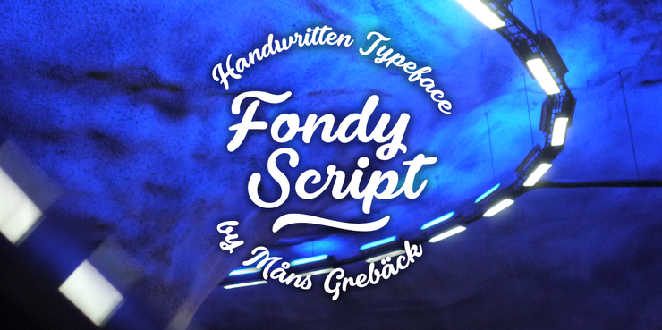 Fondy Script字体 4