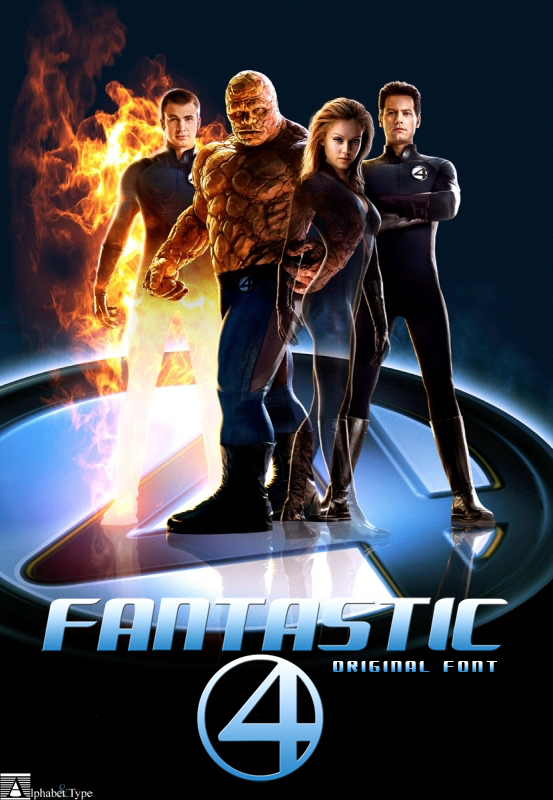 FANTASTIC FOUR MOVIE字体 1