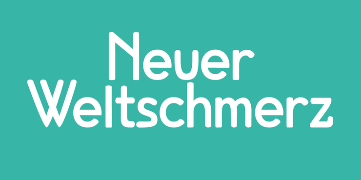 Neuer Weltschmerz字体 1