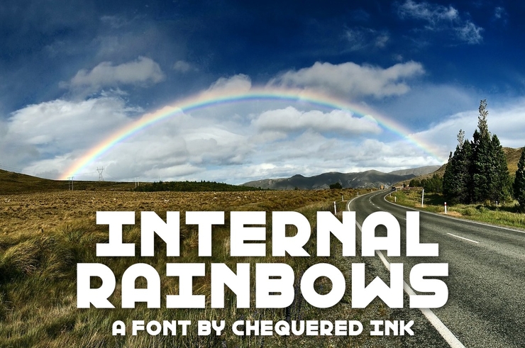 Internal Rainbows字体 1