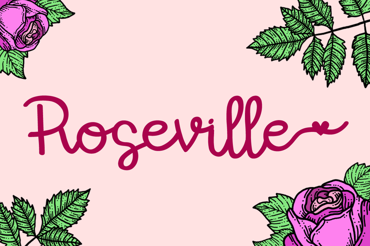 Roseville字体 1