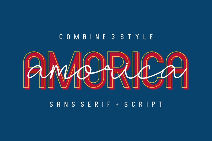 AMORICA Duo字体 1