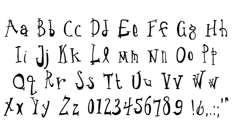 Crude Drawn Type字体 1