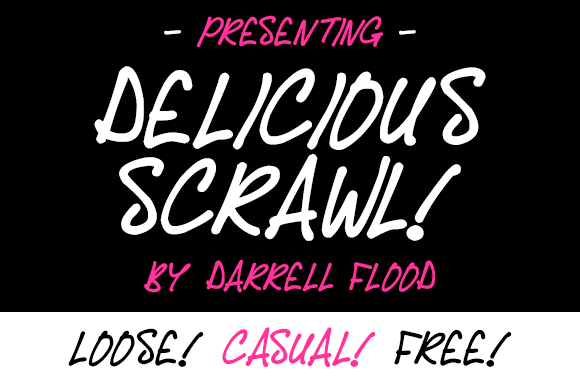 Delicious Scrawl字体 1