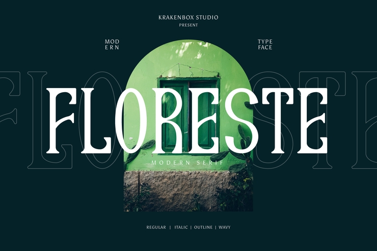 Floreste字体 4