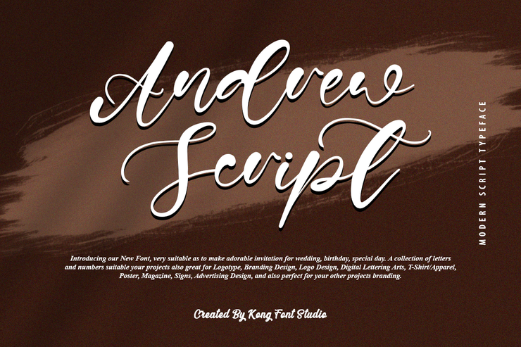 Andrew Script字体 1