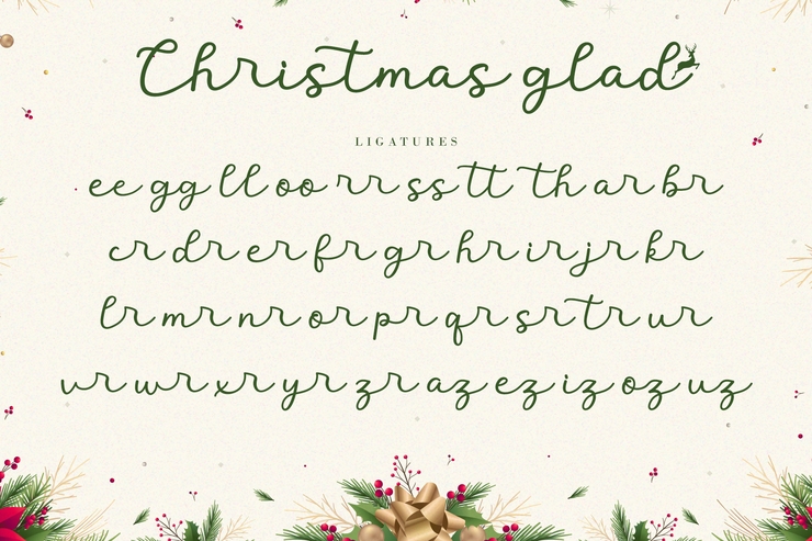 Christmas Glad字体 2